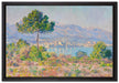 Claude Monet - Antibes vue du plateau Notre Dame  auf Leinwandbild gerahmt Größe 60x40