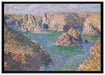 Claude Monet - Der Felsen von Guibel auf Leinwandbild gerahmt Größe 100x70