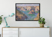 Claude Monet - Der Felsen von Guibel auf Leinwandbild gerahmt verschiedene Größen im Wohnzimmer