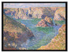 Claude Monet - Der Felsen von Guibel  auf Leinwandbild gerahmt Größe 80x60