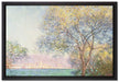 Claude Monet - Antibes Blick vom Salis Garten   auf Leinwandbild gerahmt Größe 60x40