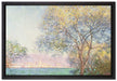 Claude Monet - Antibes Blick vom Salis Garten   auf Leinwandbild gerahmt Größe 60x40