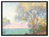 Claude Monet - Antibes Blick vom Salis Garten   auf Leinwandbild gerahmt Größe 80x60