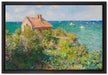 Claude Monet - Fischer-Häuschen in Varengeville  auf Leinwandbild gerahmt Größe 60x40