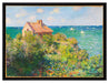 Claude Monet - Fischer-Häuschen in Varengeville  auf Leinwandbild gerahmt Größe 80x60