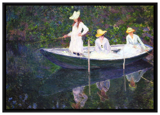 Claude Monet - En norvégienne auf Leinwandbild gerahmt Größe 100x70