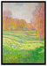 Claude Monet - Wiese in Giverny auf Leinwandbild gerahmt Größe 100x70