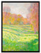 Claude Monet - Wiese in Giverny  auf Leinwandbild gerahmt Größe 80x60