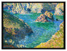 Claude Monet - Port Donnant Belle Ile   auf Leinwandbild gerahmt Größe 80x60