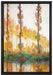 Claude Monet - Pappeln im Herbst   auf Leinwandbild gerahmt Größe 60x40