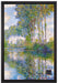 Claude Monet - Pappeln an der Epte I   auf Leinwandbild gerahmt Größe 60x40