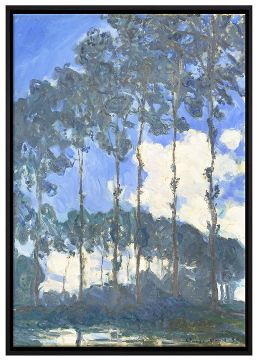 Claude Monet - Pappeln an der Epte III  auf Leinwandbild gerahmt Größe 100x70