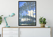 Claude Monet - Pappeln an der Epte III  auf Leinwandbild gerahmt verschiedene Größen im Wohnzimmer
