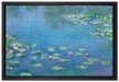 Claude Monet - Seerosen  III  auf Leinwandbild gerahmt Größe 60x40