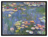 Claude Monet - Seerosen  V  auf Leinwandbild gerahmt Größe 80x60