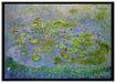 Claude Monet - Seerosen  VI auf Leinwandbild gerahmt Größe 100x70