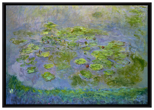 Claude Monet - Seerosen  VI auf Leinwandbild gerahmt Größe 100x70