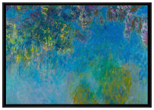 Claude Monet - GlyzinienWisteria auf Leinwandbild gerahmt Größe 100x70