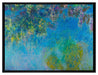 Claude Monet - GlyzinienWisteria  auf Leinwandbild gerahmt Größe 80x60