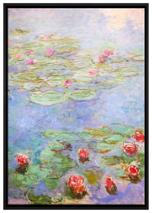 Claude Monet - Seerosen  VIII auf Leinwandbild gerahmt Größe 100x70