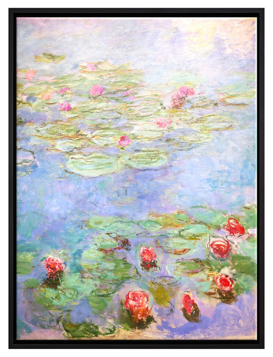 Claude Monet - Seerosen  VIII  auf Leinwandbild gerahmt Größe 80x60