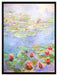 Claude Monet - Seerosen  VIII  auf Leinwandbild gerahmt Größe 80x60