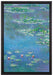 Claude Monet - Seerosen  IX  auf Leinwandbild gerahmt Größe 60x40