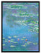 Claude Monet - Seerosen  IX  auf Leinwandbild gerahmt Größe 80x60