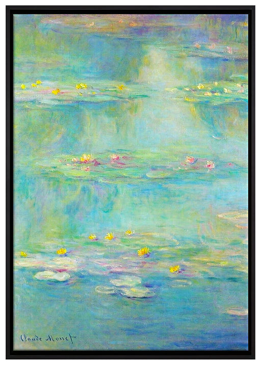 Claude Monet - Seerosen  X auf Leinwandbild gerahmt Größe 100x70