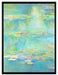 Claude Monet - Seerosen  X  auf Leinwandbild gerahmt Größe 80x60
