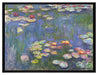 Claude Monet - Seerosen  auf Leinwandbild gerahmt Größe 80x60