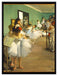 Edgar Degas - Die Tanzstunde   auf Leinwandbild gerahmt Größe 80x60