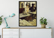 Edgar Degas - In eine Café  auf Leinwandbild gerahmt verschiedene Größen im Wohnzimmer