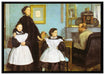 Edgar Degas - Die Familie Bellelli auf Leinwandbild gerahmt Größe 100x70