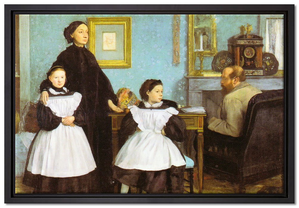 Edgar Degas - Die Familie Bellelli  auf Leinwandbild gerahmt Größe 60x40