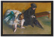 Edgar Degas - Warten  auf Leinwandbild gerahmt Größe 60x40