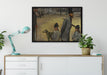 Edgar Degas - Place de la Concorde auf Leinwandbild gerahmt verschiedene Größen im Wohnzimmer