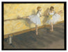 Edgar Degas - Tänzerinnen üben an der Stange   auf Leinwandbild gerahmt Größe 80x60