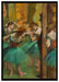 Edgar Degas - Tänzerinnen pink und grün  auf Leinwandbild gerahmt Größe 100x70