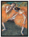 Edgar Degas - Zwei Tänzerinnen   auf Leinwandbild gerahmt Größe 80x60