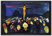 Edvard Munch - Golgotha   auf Leinwandbild gerahmt Größe 60x40