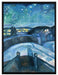 Edvard Munch - Sternennacht   auf Leinwandbild gerahmt Größe 80x60