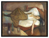 Edvard Munch - Der Tag danach   auf Leinwandbild gerahmt Größe 80x60