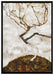 Egon Schiele - Kleiner Baum im Spätherbst  auf Leinwandbild gerahmt Größe 100x70