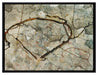 Egon Schiele - Herbstbaum in bewegter Luft   auf Leinwandbild gerahmt Größe 80x60