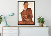 Egon Schiele - Portrait von Arthur Rössler  auf Leinwandbild gerahmt verschiedene Größen im Wohnzimmer