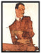 Egon Schiele - Portrait von Arthur Rössler   auf Leinwandbild gerahmt Größe 80x60