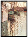 Egon Schiele - Segelschiffe im wellenbewegtem Wasser  auf Leinwandbild gerahmt Größe 80x60