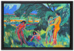 Ernst Ludwig Kirchner - Spielende nackte Menschen   auf Leinwandbild gerahmt Größe 60x40