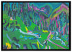 Ernst Ludwig Kirchner - Landschaft Sertigal auf Leinwandbild gerahmt Größe 100x70